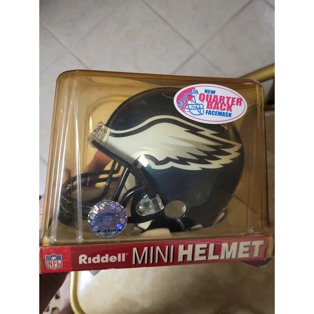 Phila EAGLES Riddell Mini Helmet Authentic NFL Football McNabb Collectible‎